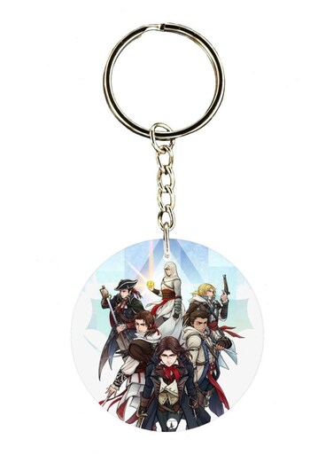 Assasins Creed Double Side Printed Keychain