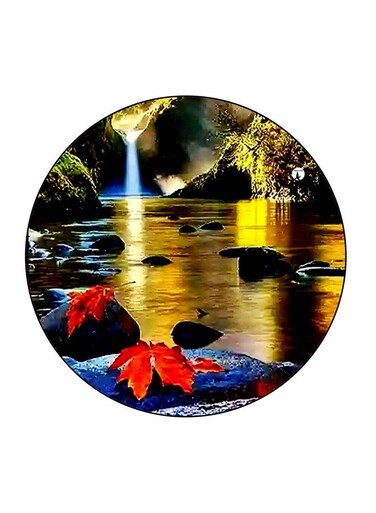 Landscape Printed Fridge Magnet Multicolour 5.5 x 5.5cm