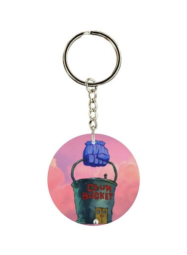Double Sided Cartoon Printed Keychain