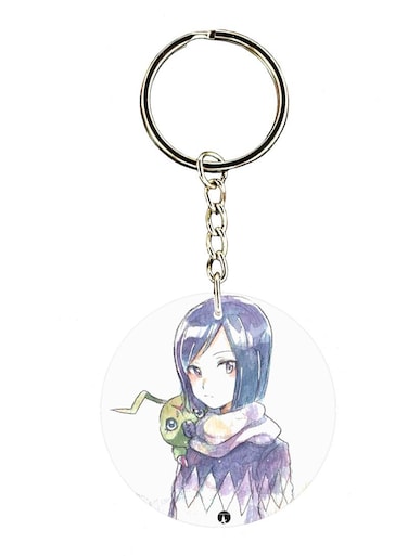 Double Side Anime Digimon Printed Keychain