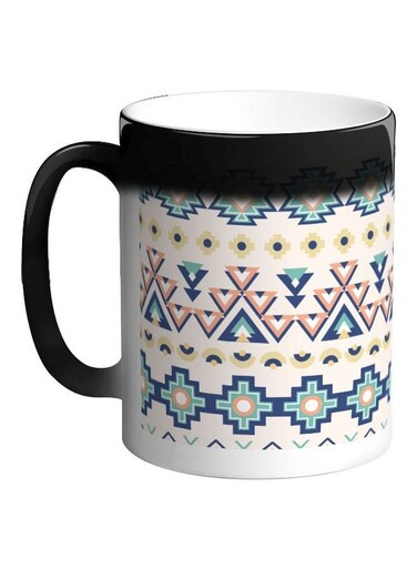 Traditional Ramadan Decoration Printed Colour Changing Coffee Mug Black 325ml