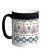 Traditional Ramadan Decoration Printed Colour Changing Coffee Mug Black 325ml