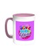 Back To School Printed Coffee Mug Pink/White 11ounce