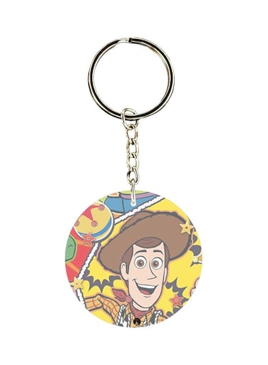 Cartoon Printed Double Sided Keychain