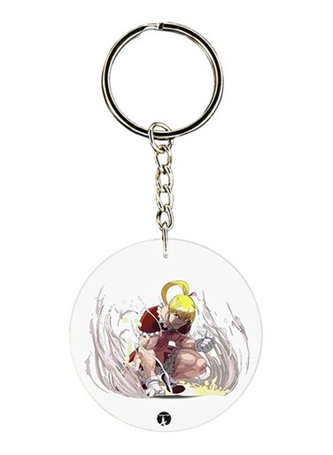 Double Sided Printed Keychain Multicolour