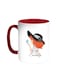 Romantic Printed Coffee Mug Red/White 11ounce