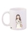 Cartoon Girl Printed Coffee Mug White/Grey/Beige 11ounce