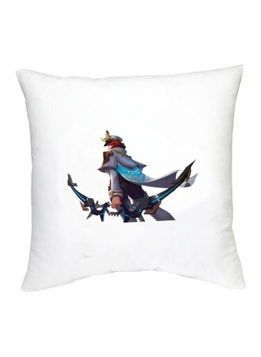 Mobile Legends Character Printed Cushion White/Blue/Red 16x16inch