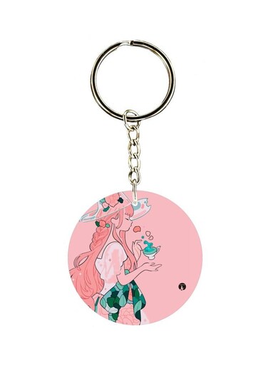 Cartoon Character Printed Keychain