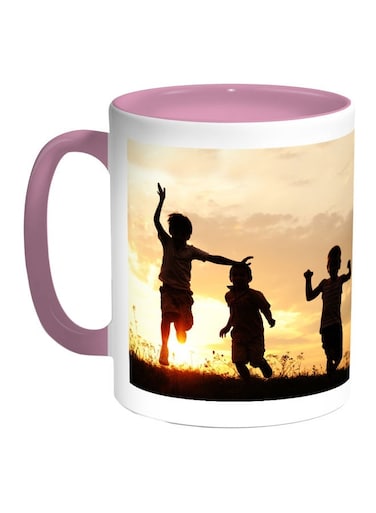 Childhood Beauty Printed Coffee Mug Pink/Yellow/White 11ounce