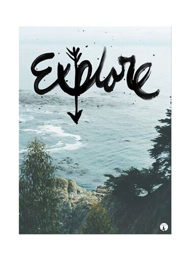 Printed Metal Plate Poster Multicolour 15x20cm