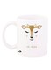 A Deer Design Mug White/Brown 11ounce