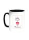 Keep Calm And Eat Macarons Printed Coffee Mug Black/White 11ounce