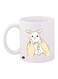 Rabbit Printed Coffee Mug White/Beige