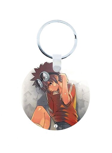 Digimon Anime Wooden Keychain