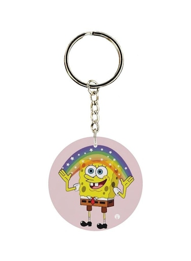 Double Sided Cartoon Printed Keychain