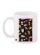 Food Printed Mug White/Black/Red
