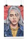 Billie Eilish Printed Metal Plate Poster A4 Multicolour