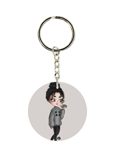 Girl Printed Keychain