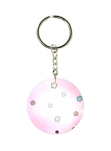 Flower Printed Keychain