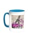 Classic Car - Paris Printed Coffee Mug Turquoise/White 11ounce