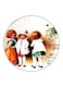 Vintage Art Printed Fridge Magnet Multicolour