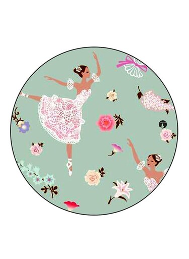 Girl Printed Fridge Magnet Multicolour
