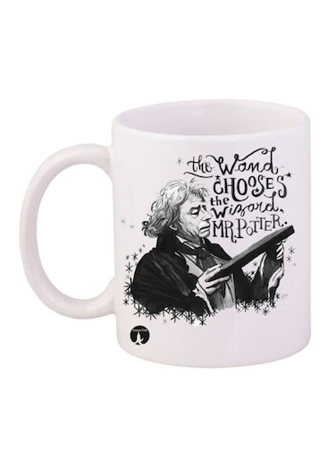Harry Potter Printed Mug White/Black 12ounce