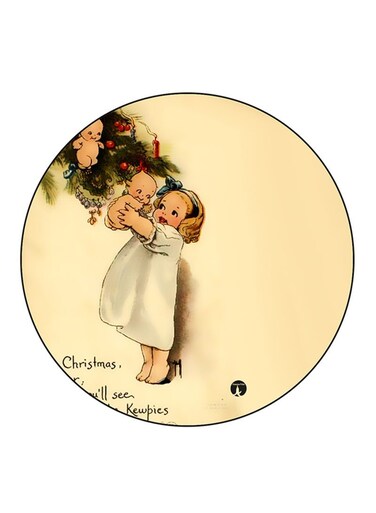 Vintage Art Printed Fridge Magnet Multicolour
