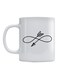 Infinity Printed Ceramic Mug White/Black