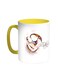 Happy Mother's Day Printed Coffee Mug Yellow/White 11ounce