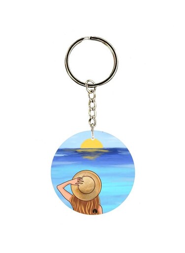 Single Sided Character Printed Keychain