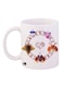 Digimon Printed Mug White/Brown/Red 12ounce