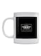 Cassette Printed Coffee Mug White/Black 350ml