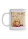 Arab Artist Fairoz Printed Mug White/Yellow/Red