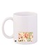 Floral Printed Coffee Mug White/Pink/Green