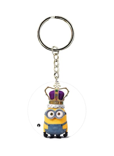 Cartoon Printed Single Sided Pocket Keychain