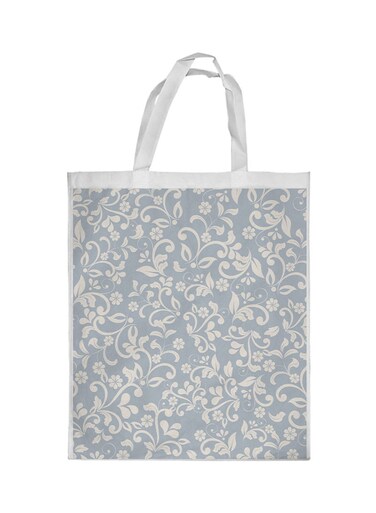Flower Motifs Printed Shopping Bag Multicolour