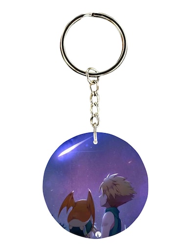 Double Sided Digimon Printed Keychain
