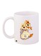Rat Printed Ceramic Coffee Mug White/Beige/Grey