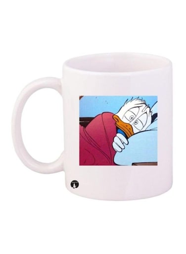 Donald Duck Printed Mug White/Blue/Pink