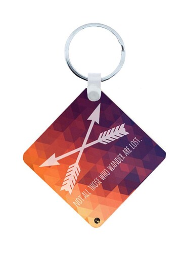 English Phrases Wooden Keychain