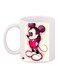 Mickey Mouse Printed Coffee Mug White/Beige/Pink 11ounce