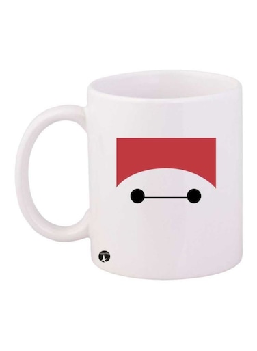 Baymax Printed Mug White/Red/Black Standard Size
