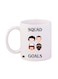 Stranger Things Printed Mug White/Black/Brown 12ounce