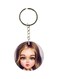 Double Sided Girl Printed Keychain