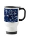 Printed Stainless Steel Travel Mug White/Blue 13centimeter