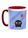 Joy Of Eid Printed Coffee Mug Blue/White/Red 11ounce