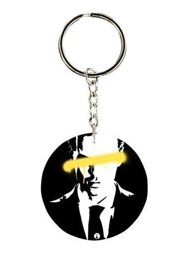 Double Sided TV Show Sherlock Printed Keychain