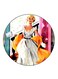 Vintage Art Printed Fridge Magnet Multicolour